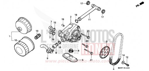 OIL FILTER/OIL PUMP VT600CW de 1998